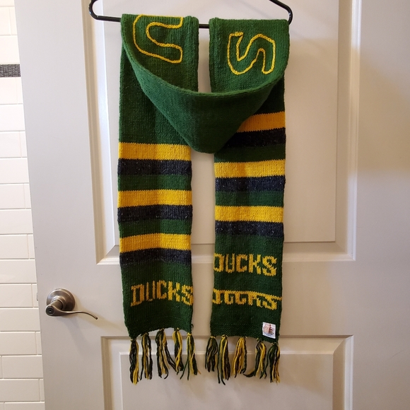 100% WOOL HANDMADE Oregon Duck Scarf - Picture 1 of 6